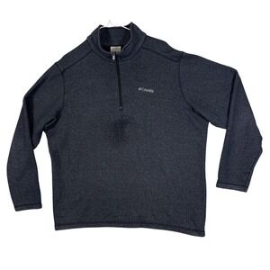 Columbia Mens XL Charcoal Heather Quarter Zip Pullover Sweater XM6731
